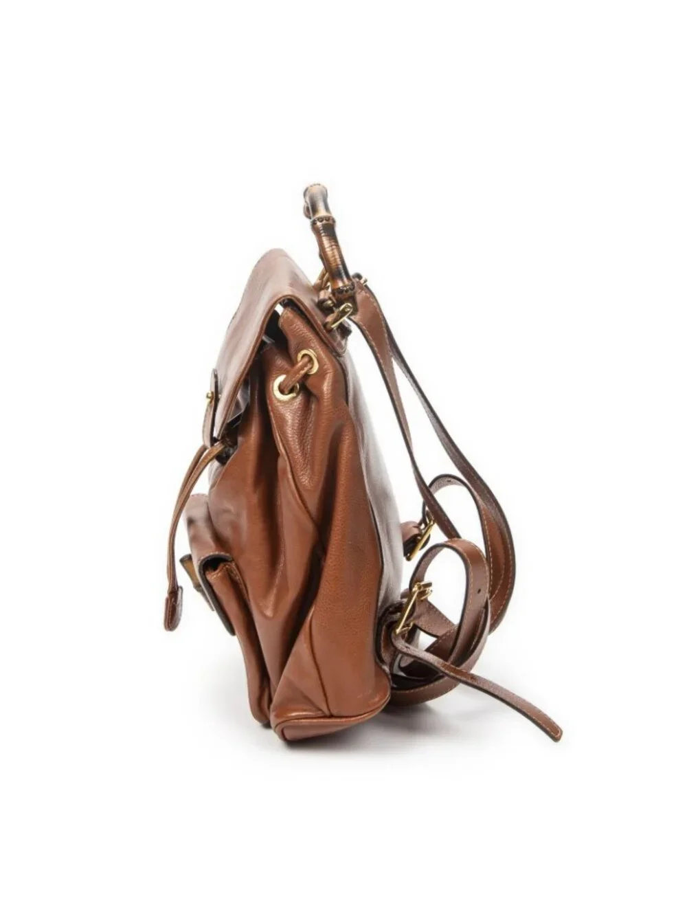 Gucci Minibumbu Backpack Brown Smooth Calfskin